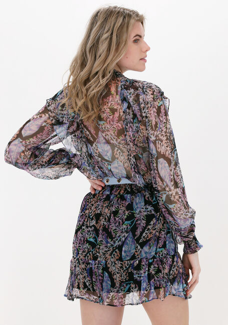 Mehrfarbige/Bunte ALIX THE LABEL Blusen ANIMAL LEAVES TOP - large