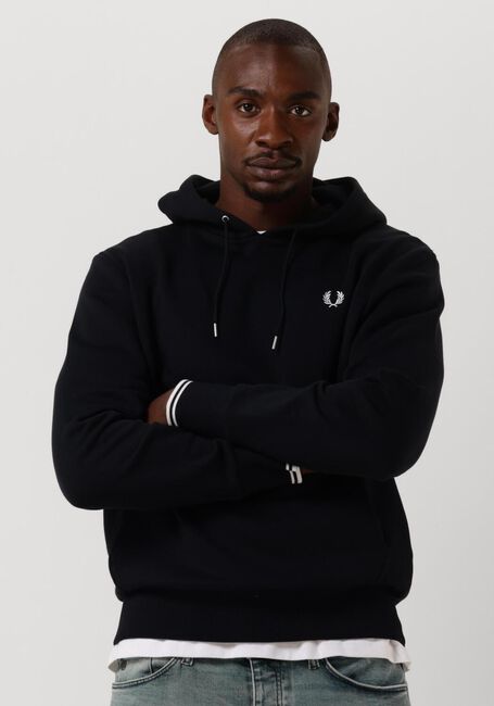 Dunkelblau FRED PERRY Sweatshirt TIPPED HOODED SWEATSHIRT - large