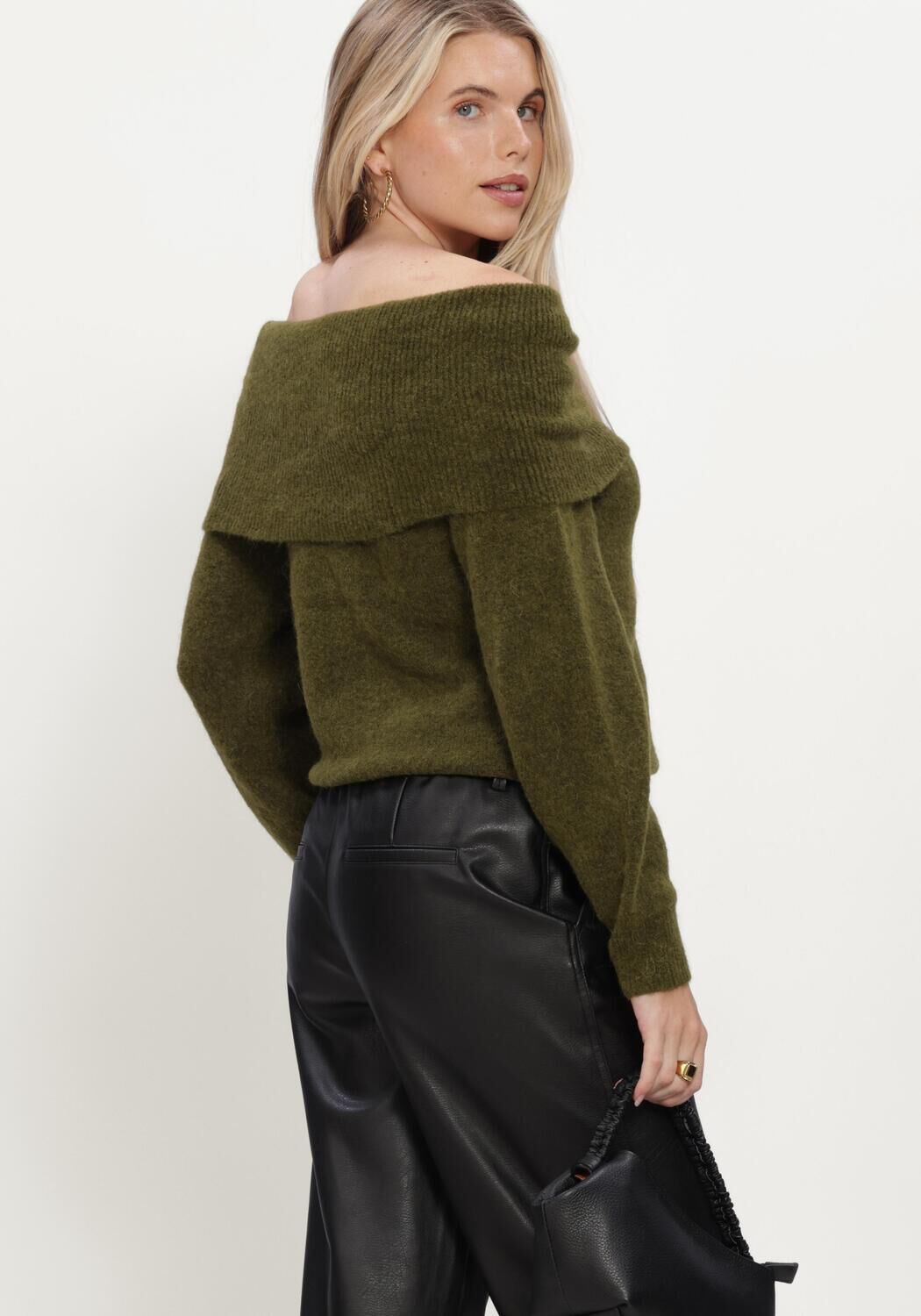 Gr&uuml;ne Y.A.S. Pullover YASJOHI OS WOOL BLEND PULLOVER - large