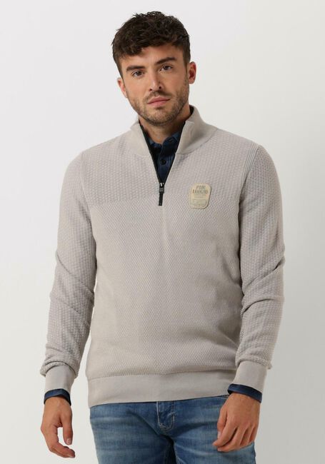 Graue PME LEGEND Pullover HALF ZIP COLLAR COTTON PLATED - large