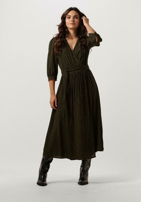 Dunkelgrün SCOTCH & SODA Midikleid MIDI WRAP DRESS - large