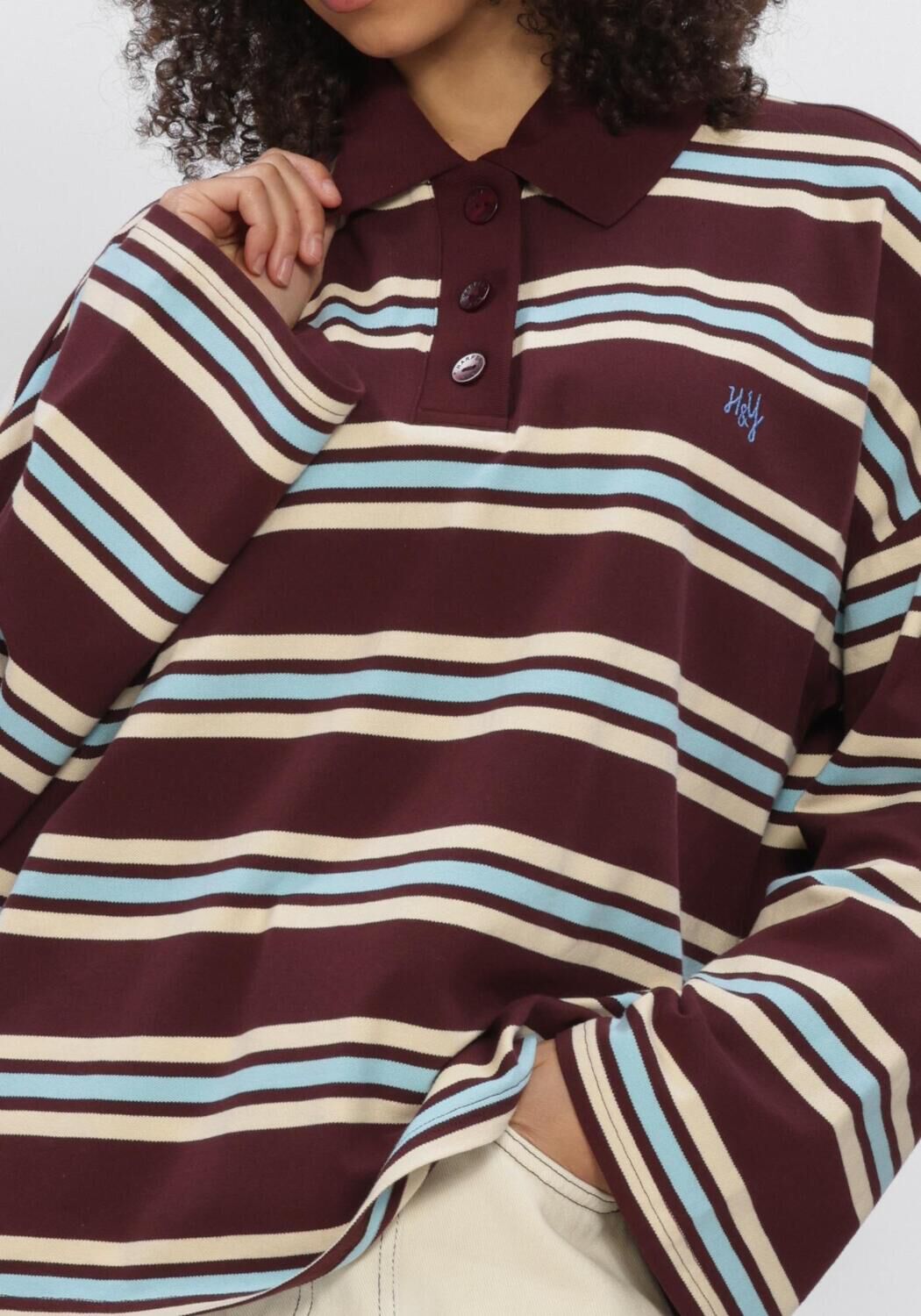 Bordeaux HARPER & YVE Polo-Shirt POLLIE-JU - large