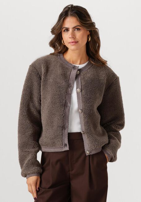 Graue NOTRE-V Strickjacke NV-GIA - large