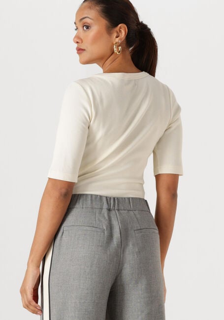 Ecru WITHBLACK Top WBLLULLU SS TEE - large