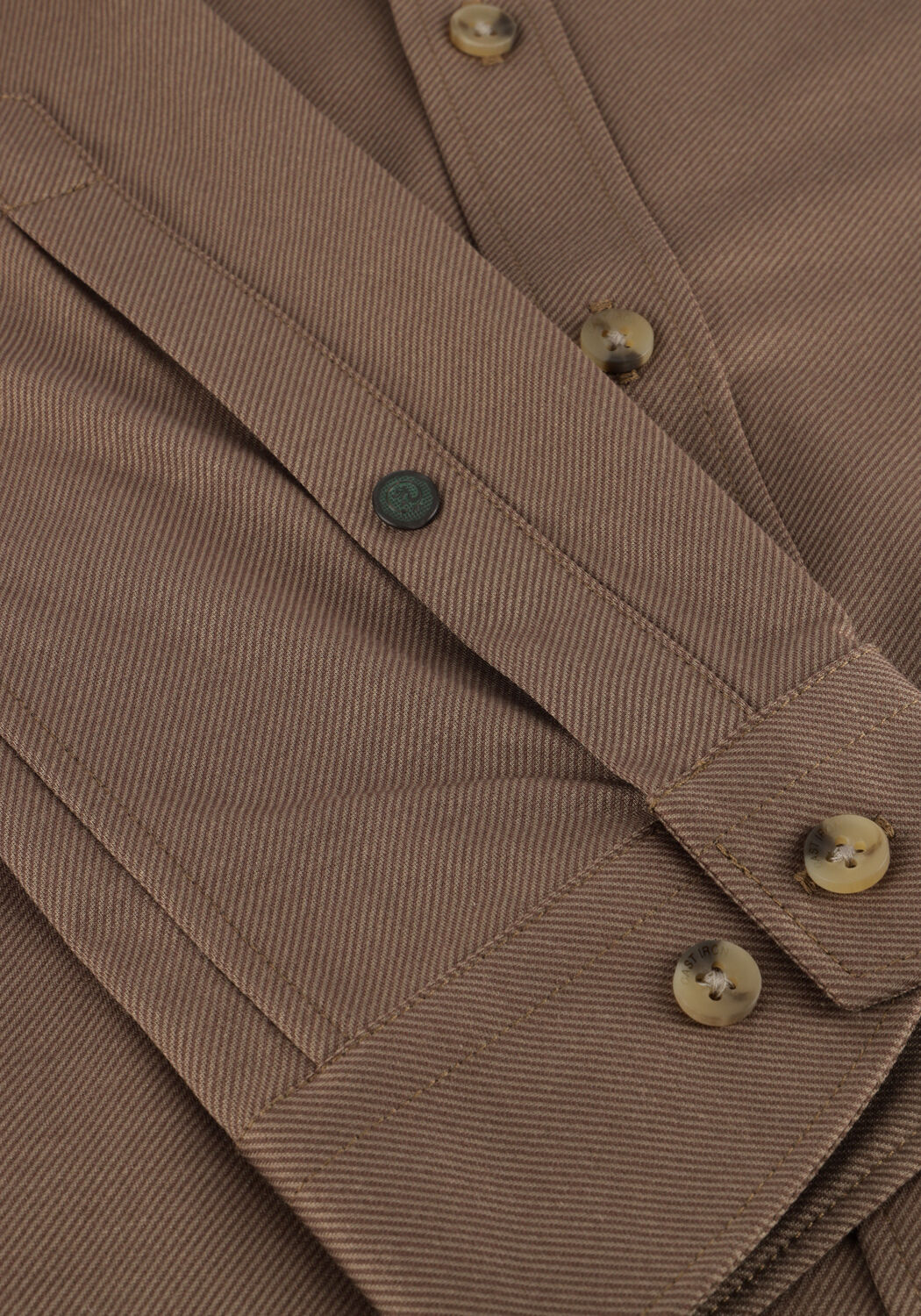 Braune CAST IRON Casual-Oberhemd CF TECH TWILL JERSEY - large