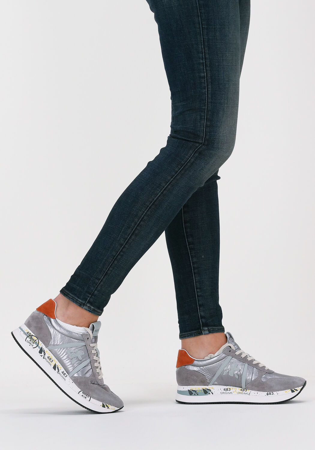 Graue PREMIATA Sneaker Low TRIS - large