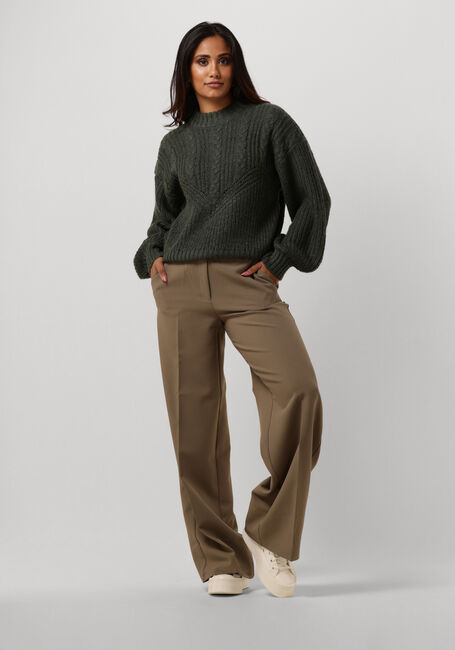 Grüne OBJECT Pullover OBJNOVA STELLA CABLE KNIT PULLOVER - large