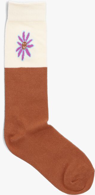 Braune MOODSTREET Socken SOCK FLOWER - large