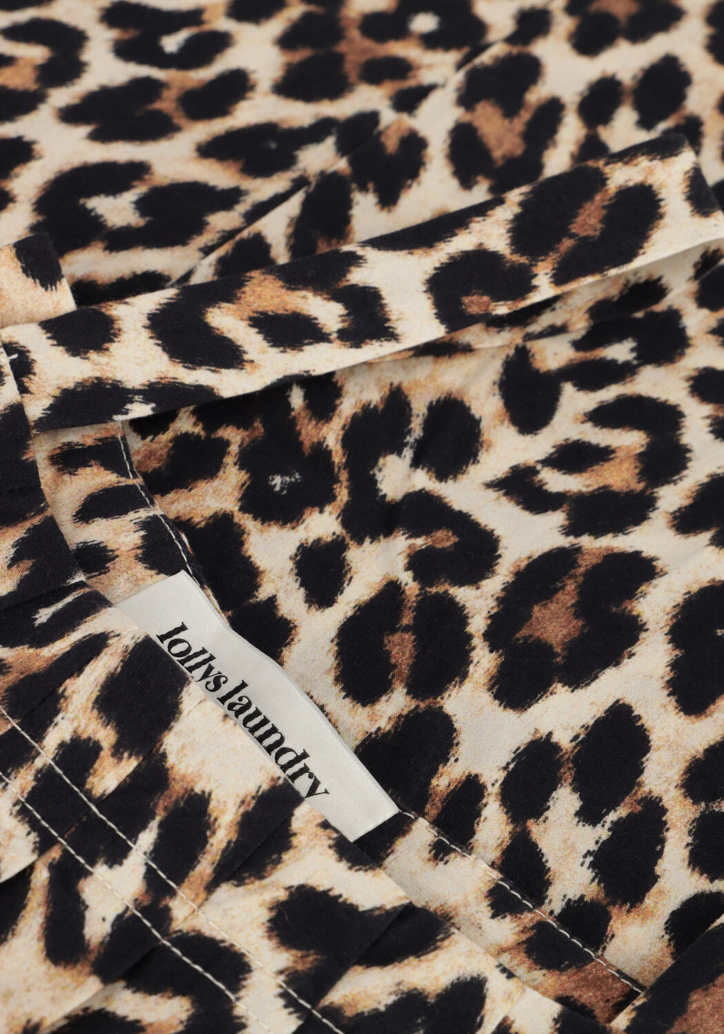 Braune LOLLYS LAUNDRY Maxikleid LUNGOLL MIDI DRESS SL - large