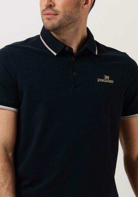 Dunkelblau VANGUARD Polo-Shirt SHORT SLEEVE POLO COTTON POLY WAFFLE STRUCTURE - large