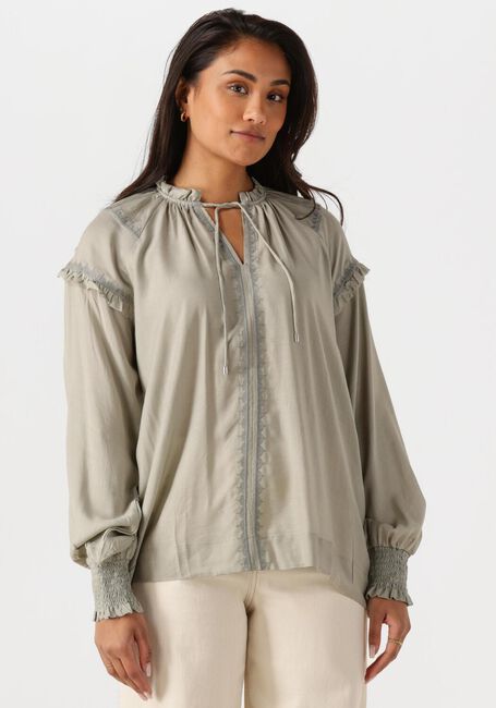 Beige MOS MOSH Blusen MMMARB SANSA EMB BLOUSE - large