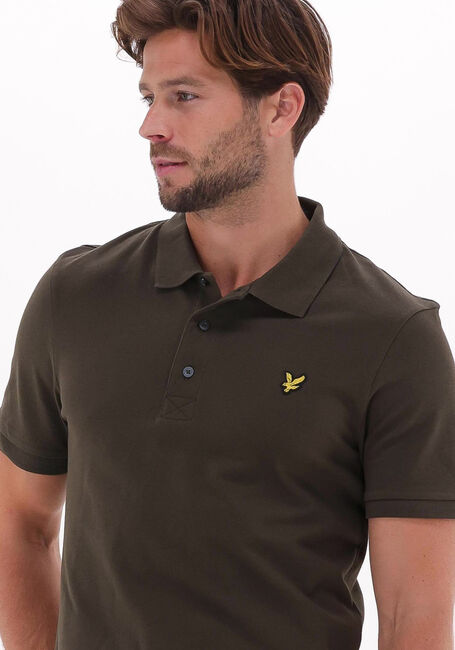 Olive LYLE & SCOTT Polo-Shirt PLAIN POLO SHIRT - large
