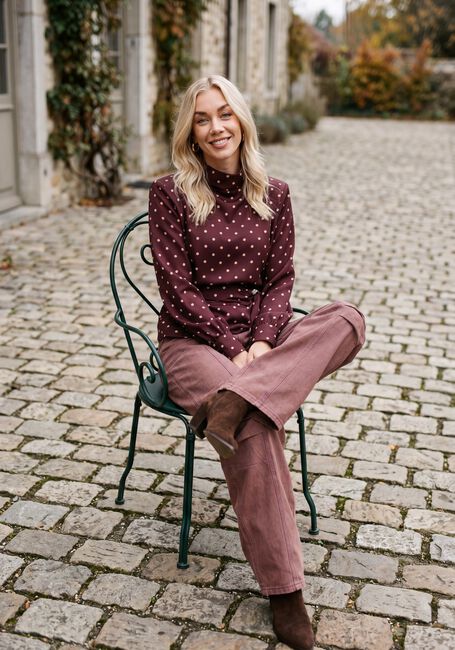 Bordeaux STUDIO AMAYA Blusen SELYA BLOUSE - large