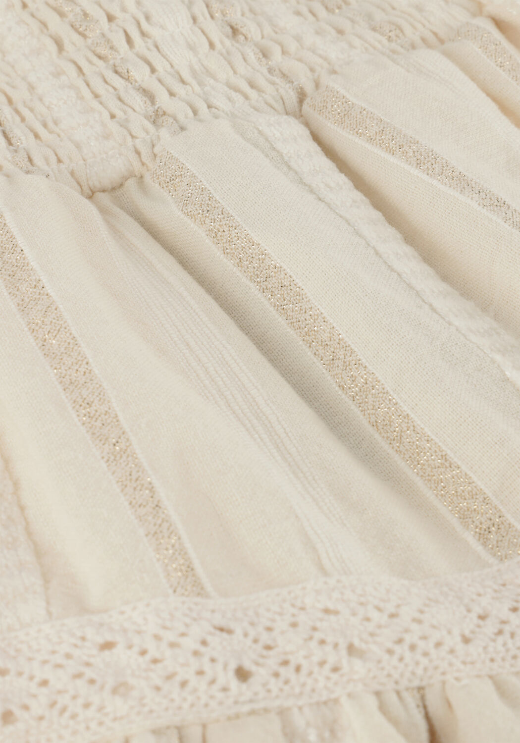 Beige INDIAN BLUE JEANS Minirock SKIRT SPARKLE - large