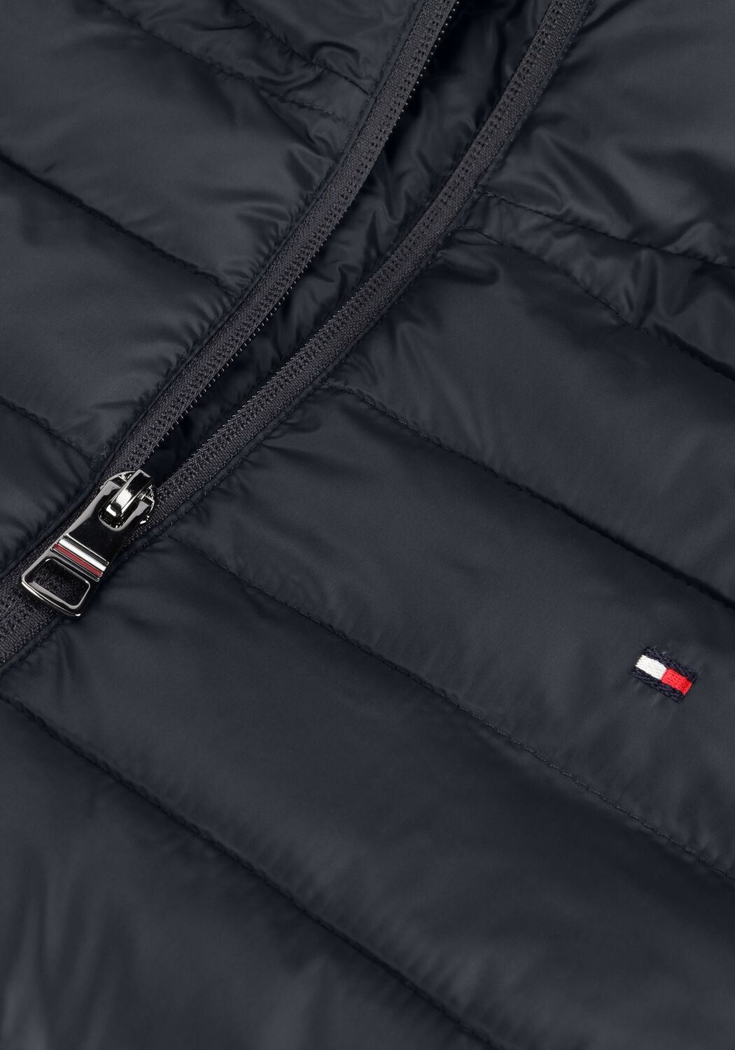 Blaue TOMMY HILFIGER Wattierte Jack LW PADDED GLOBAL STRIPE COAT - large