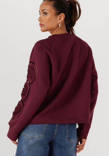 Bordeaux OBJECT Pullover OBJDORINA LO L/S SWEAT TOP - large
