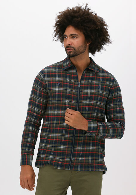 Dunkelgrün DSTREZZED Overshirt SHIRT JACKET ZIP FLANNEL CHECK - large