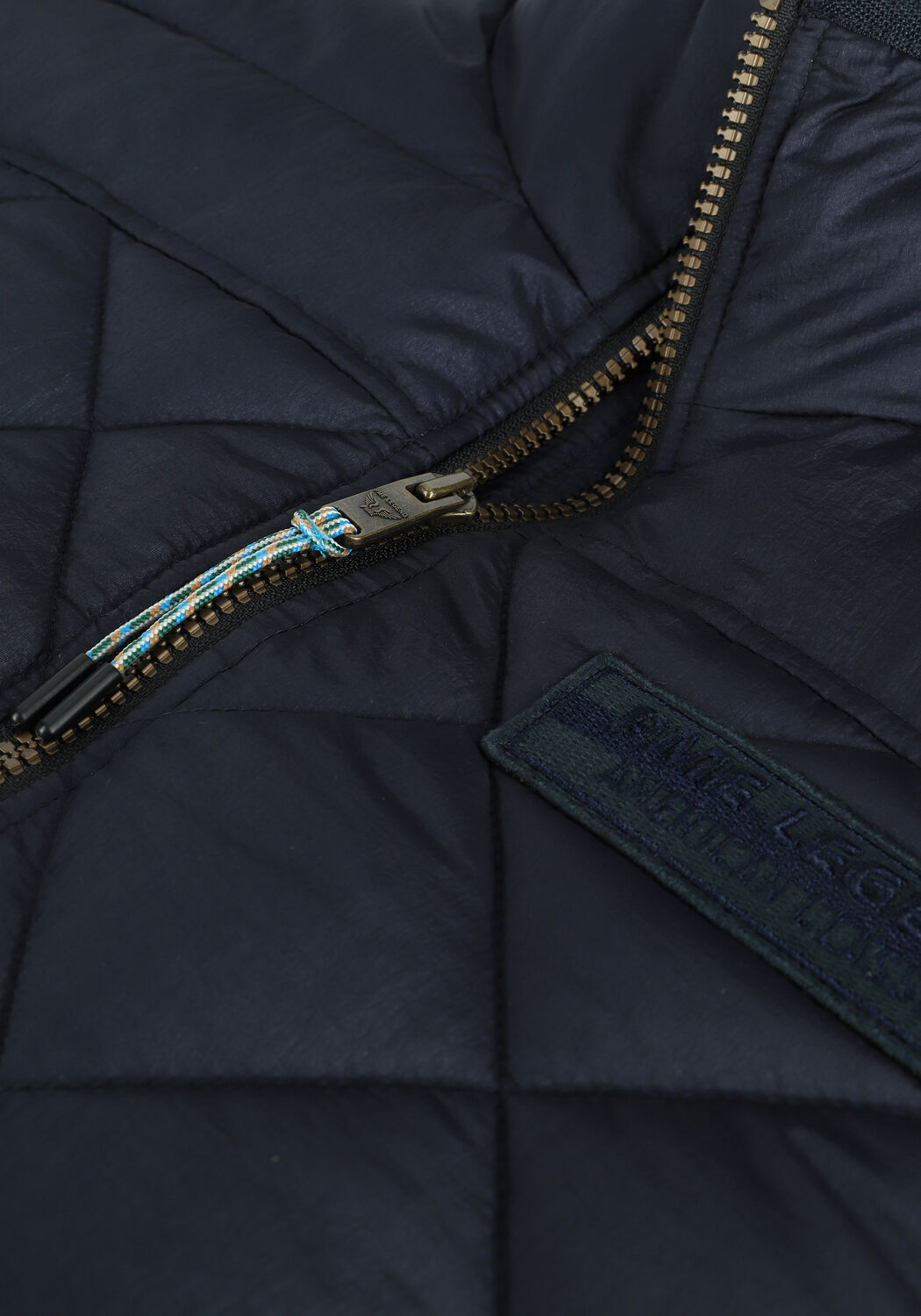 Blaue PME LEGEND Wattierte Jack BOMBER JACKET CRINKLE FOIL CAR - large