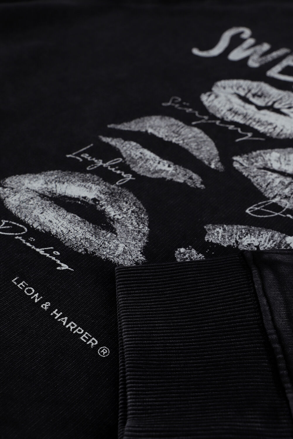 Graue LEON & HARPER Sweatshirt SOZEY JC55 SWEET - large