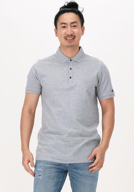 Graue CAST IRON Polo-Shirt SHORT SLEEVE POLO ORGANIC COTTON PIQUE ESSENTIAL - large