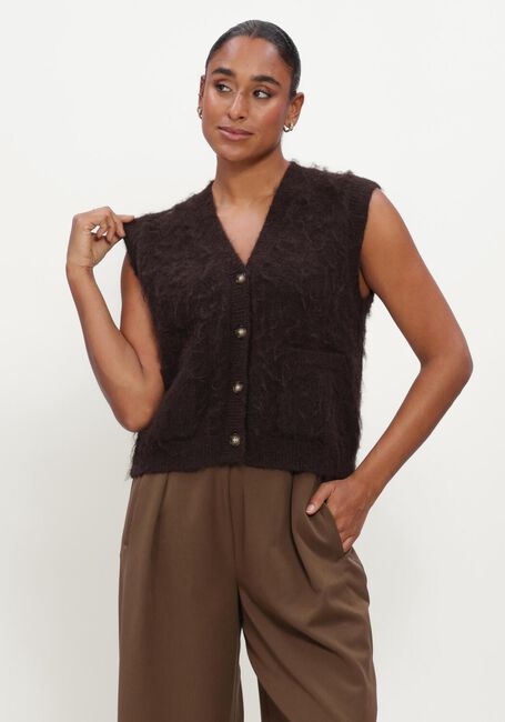 Braune CIRCLE OF TRUST Strickjacke FAUVE KNIT - large