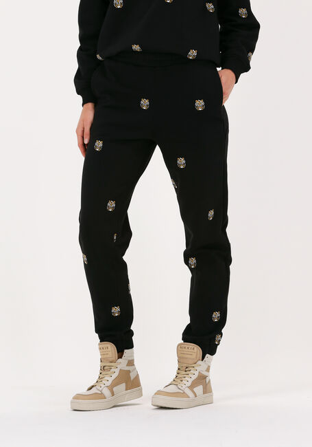 Schwarze ALIX THE LABEL  LADIES KNITTED TIGER SWEATPANTS - large