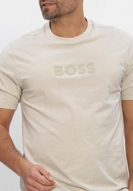 Beige BOSS GREEN T-shirt TS_TERRACE LOGO - large