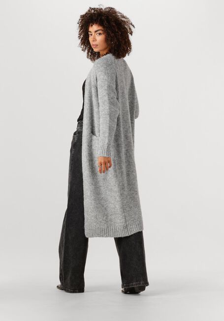 Hellgrau OBJECT Strickjacke OBJMILU LS LO LONG KNIT CARDIGAN - large