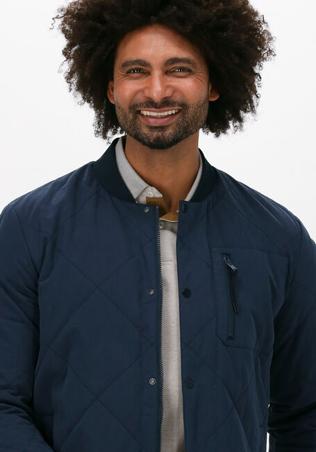 Blaue SELECTED HOMME Wattierte Jack SLHSTRATFORD QUILTED BOMBER - large