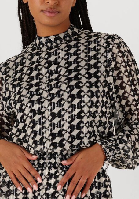 Schwarze AAIKO Minikleid GABRY IKAT DOT VIS 515 - large