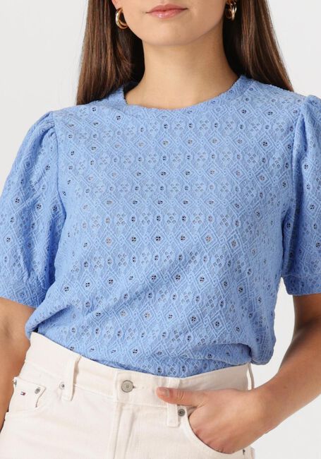 Blaue OBJECT T-shirt OBJLAILA S/S RE TOP - large
