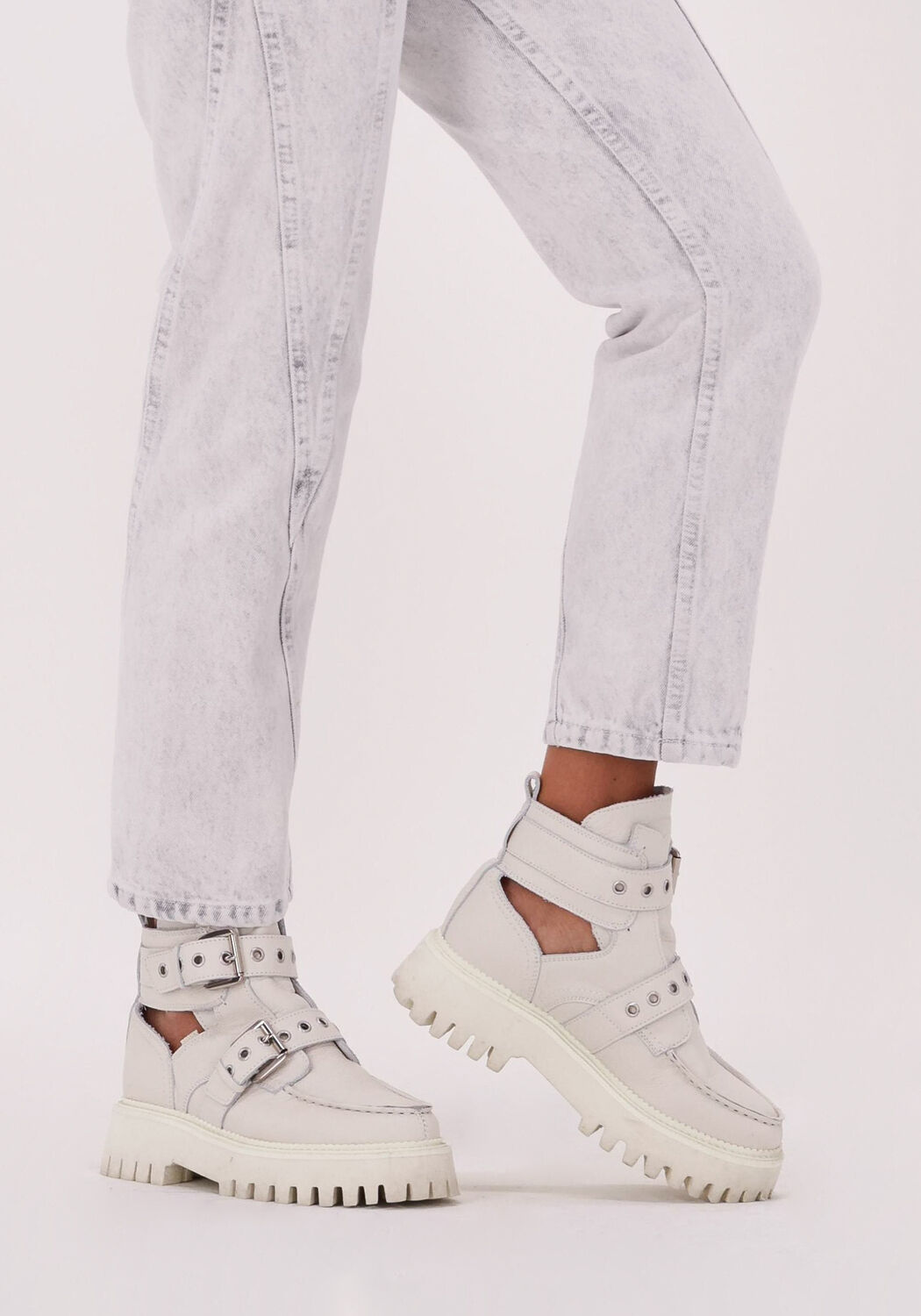 Wei&szlig;e BRONX Ankle Boots GROOV-Y 47322 - large