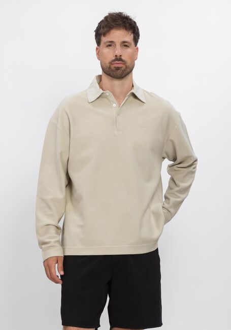 Beige FOR&Eacute;T Polo-Shirt HERB TEXTURED POLO - large