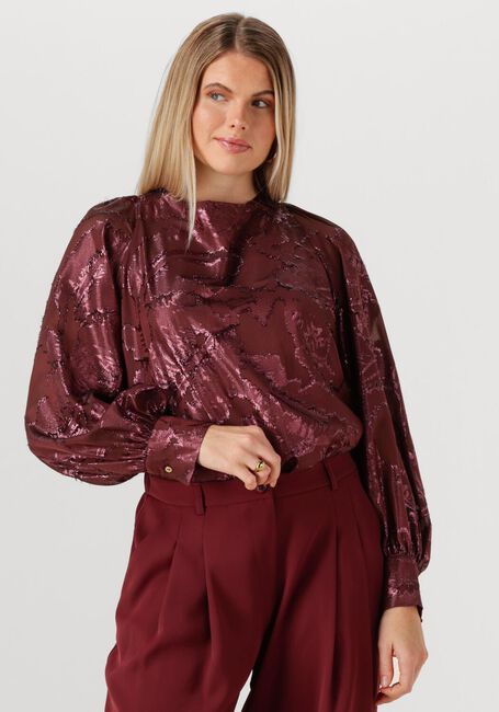 Bordeaux SUMMUM Blusen TOP SHINY JACQUARD - large