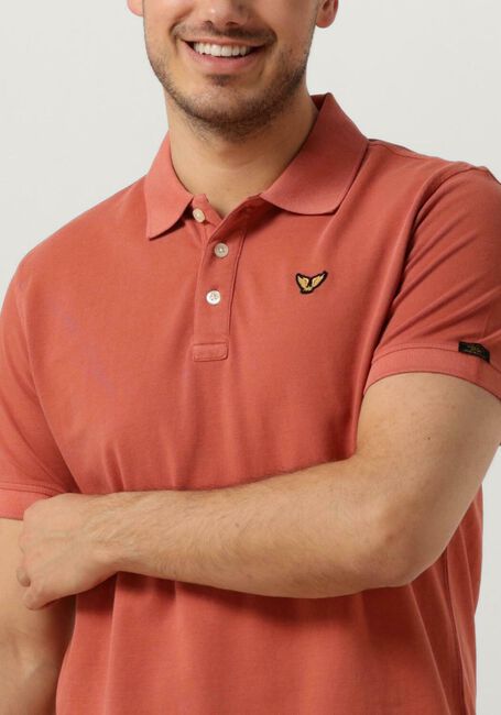 Rote PME LEGEND Polo-Shirt SHORT SLEEVE POLO GARMENT DYE - large