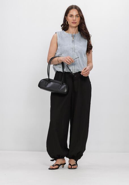 Schwarze NEO NOIR Hosen ROXANE BALLOON LINEN PANTS - large