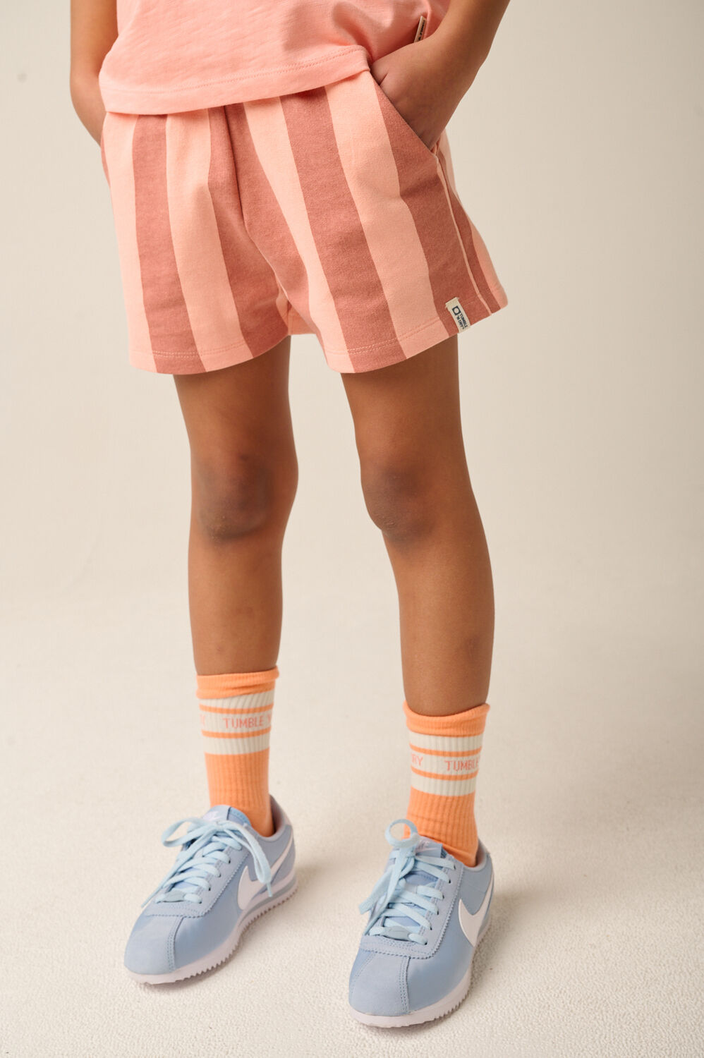 Orangene TUMBLE 'N DRY Kurze Hose LUNARIO - large