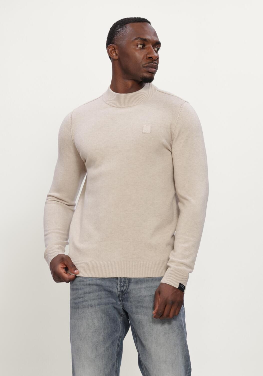 Beige BUTCHER OF BLUE Pullover CLIFDEN MOCK - large