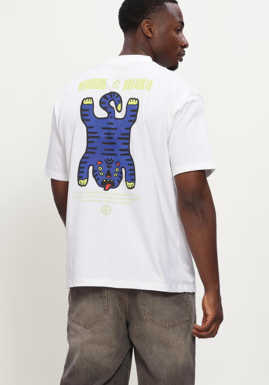 Wei&szlig;e WOODBIRD T-shirt WBBAINE TIGER TEE - large
