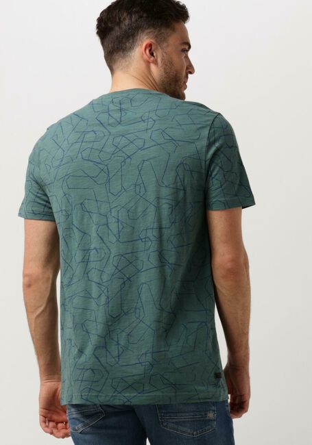 Grüne PME LEGEND T-shirt SHORT SLEEVE R-NECK SLUB JERSEY AOP - large