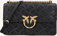 Schwarze PINKO Umhängetasche LOVE ONE CLASSIC DC VITELLO - medium