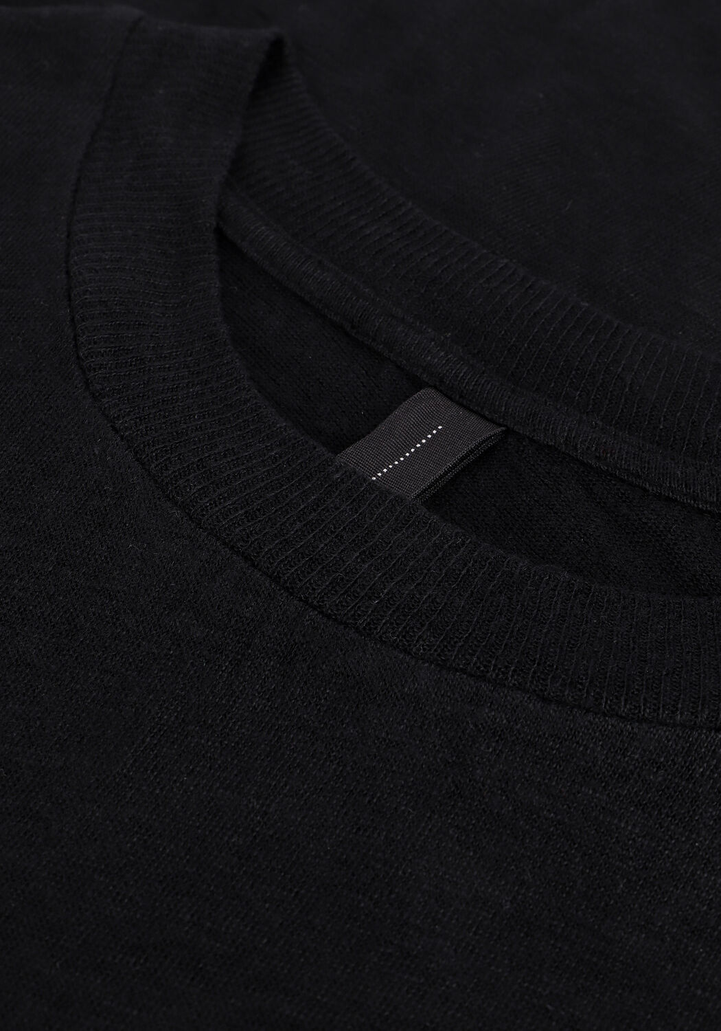 Schwarze 10DAYS Top TEE LINEN - large