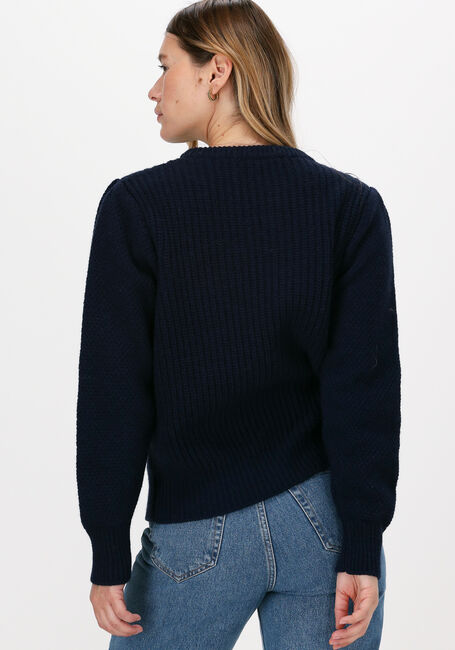 Blaue SUMMUM Pullover SWEATER FANCY CABLE KNIT - large