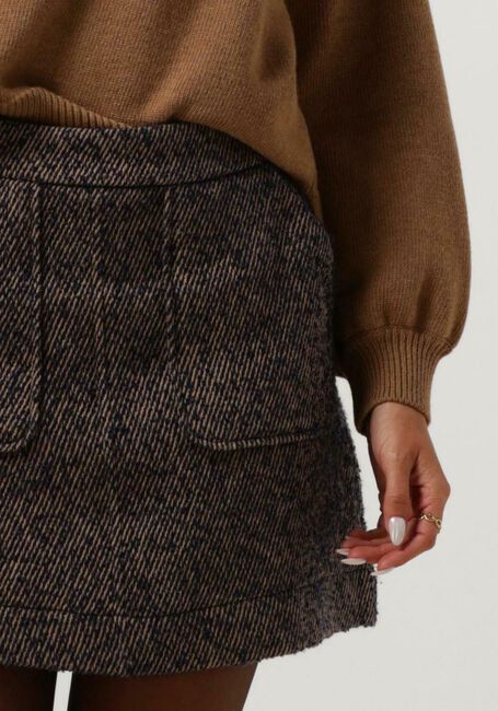 Dunkelblau BY-BAR Minirock LOTTIE TWEED SKIRT - large