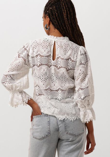 Weiße NEO NOIR Blusen ADELA BIG EMBROIDERY BLOUSE - large