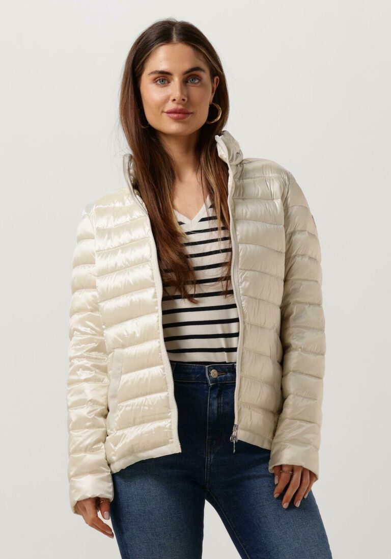 creme beaumont wattierte jack down ribtape jacket