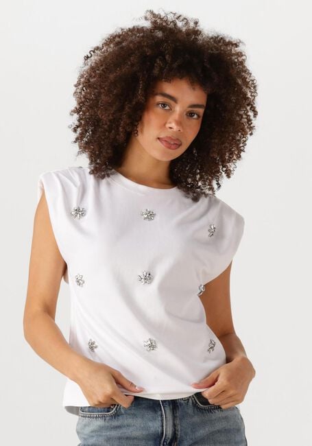 Weiße COPENHAGEN MUSE T-shirt CM MUSE TEE - large