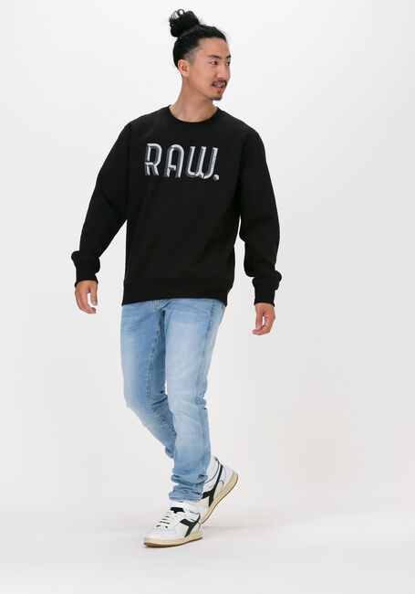 Schwarze G-STAR RAW Sweatshirt A971 - ASHOR SWEAT R- 3D RAW. - large