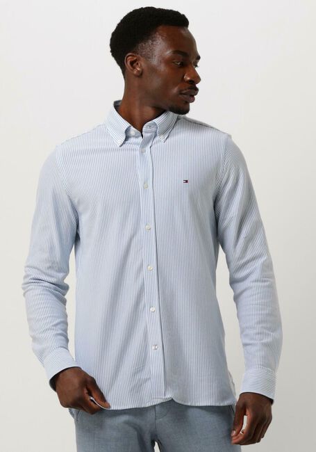 Hellblau TOMMY HILFIGER Klassisches Oberhemd 1985 KNIT STRIPE SF SHIRT - large