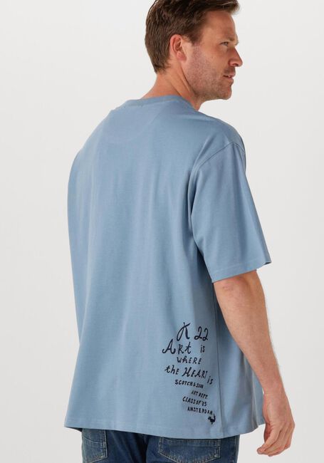 Hellblau SCOTCH & SODA T-shirt LOOSE-FIT ARTWORK T-SHIRT - large